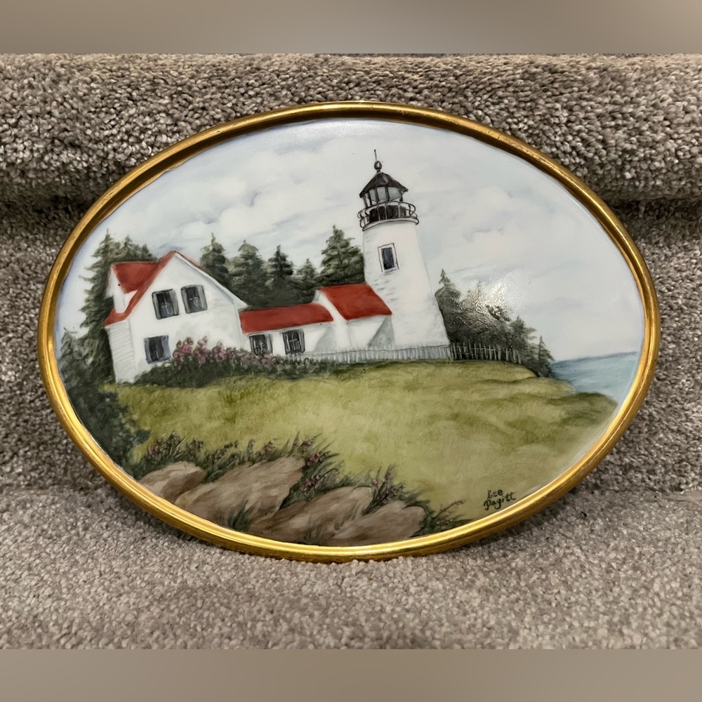 Kaiser W Germany Porcelain Beautiful Vintage Decorative Plate | Lighthouse